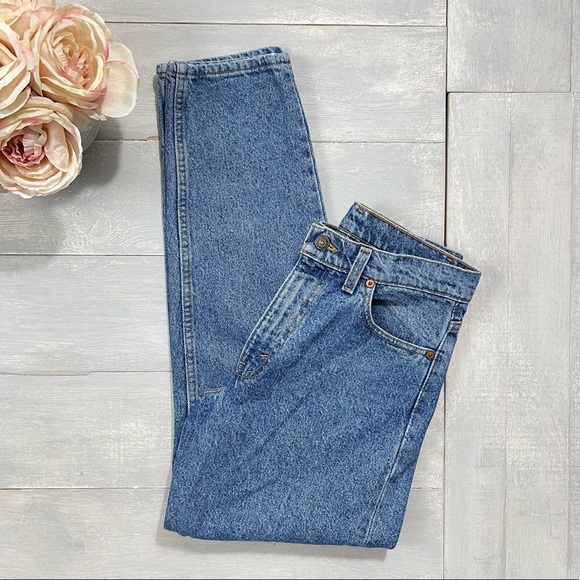 Vintage Levi’s 550 High Rise Tapered Jeans Made in USA Stonewashed Acid Wash - Picture 15 of 17